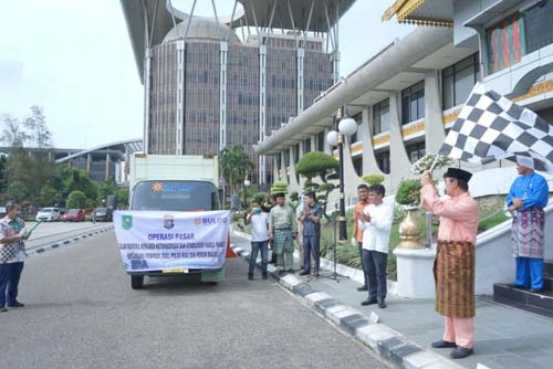 Sambut Ramadhan, Pemprov Riau Launching Operasi Pasar